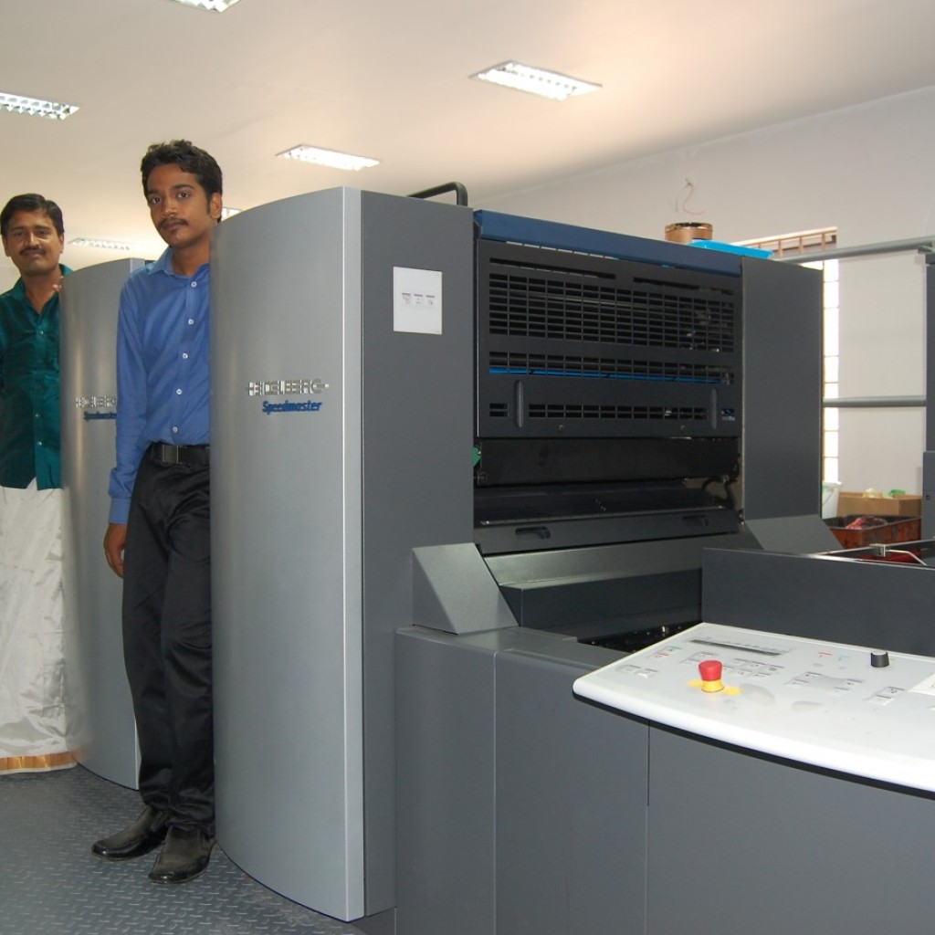 Tiruvannamalai’s Subam Printers installs a brand new Heidelberg Speedmaster SM 74 Four colour press